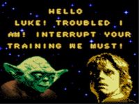 une photo d'Ã©cran de Star Wars - Yoda Stories sur Nintendo Game Boy Color
